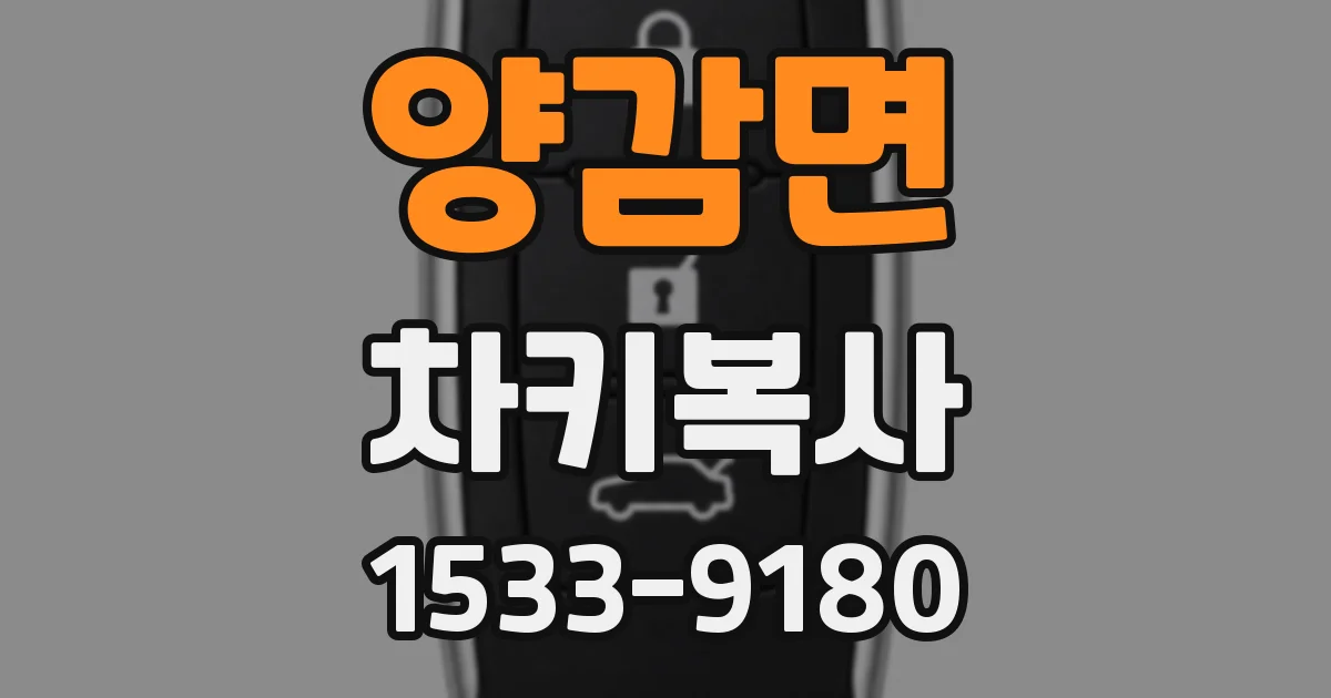 양감면 차키복사