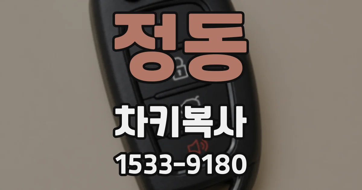 정동 차키복사