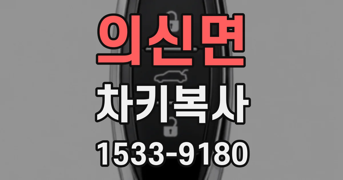 의신면 차키복사