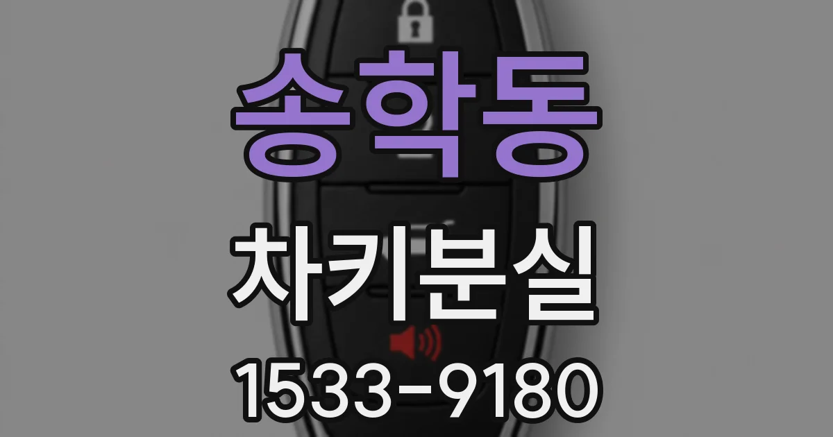 송학동 차키분실