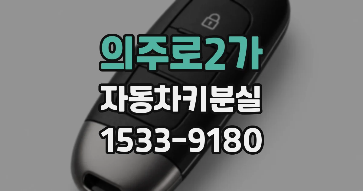 의주로2가 자동차키분실