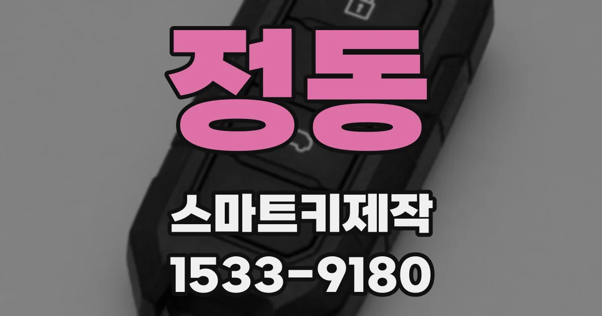 정동 스마트키제작