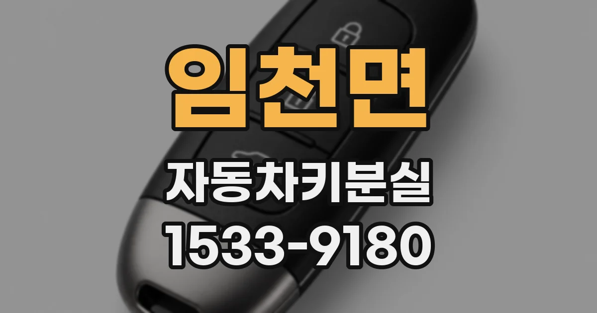 임천면 자동차키분실