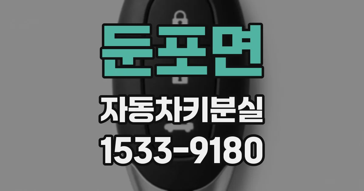 둔포면 자동차키분실