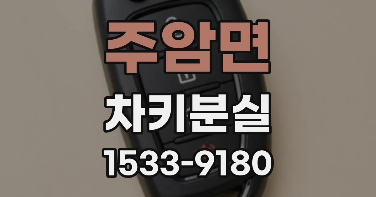 주암면 차키분실