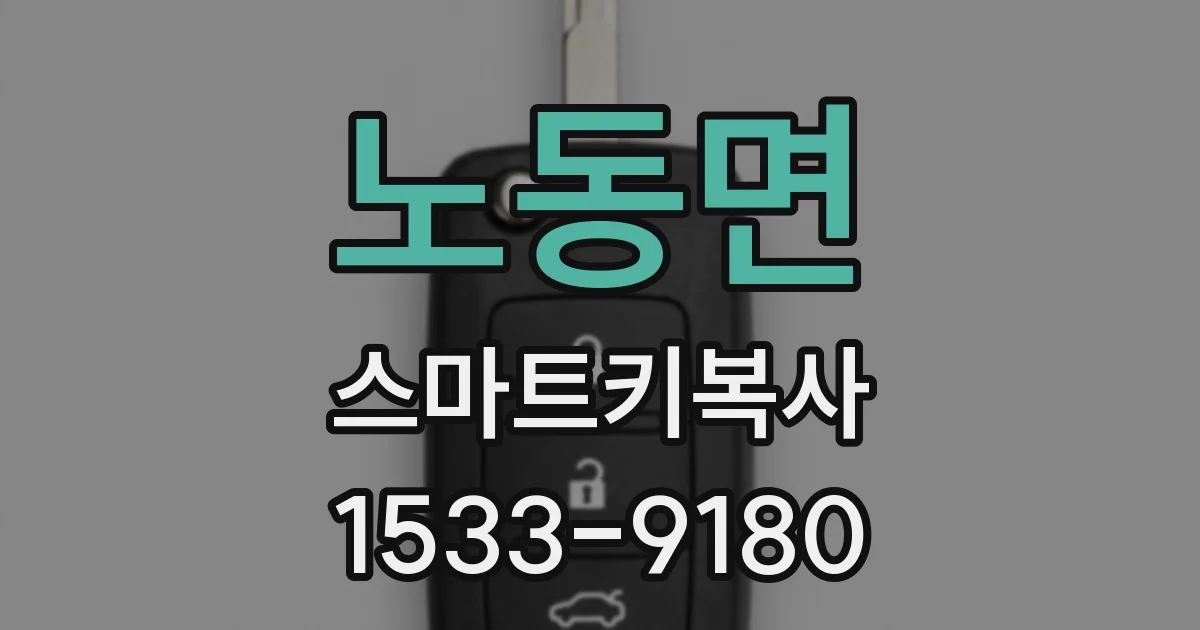 노동면 스마트키복사