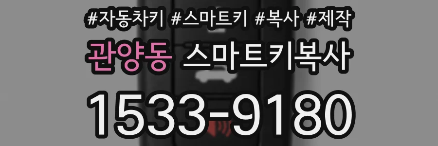관양동 스마트키복사