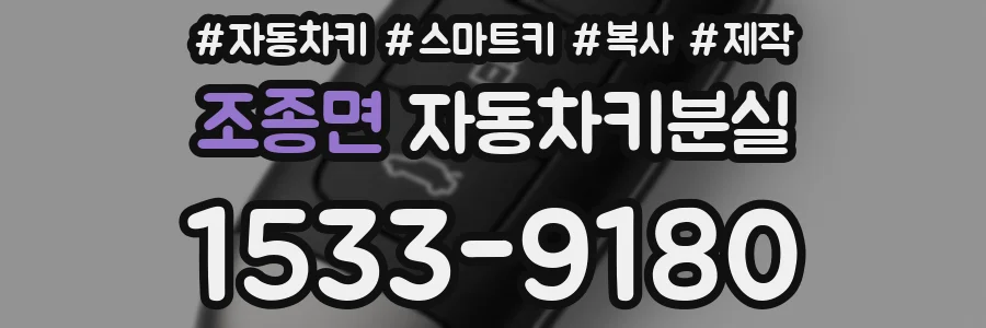 조종면 자동차키분실