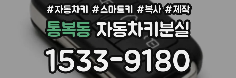 통복동 자동차키분실