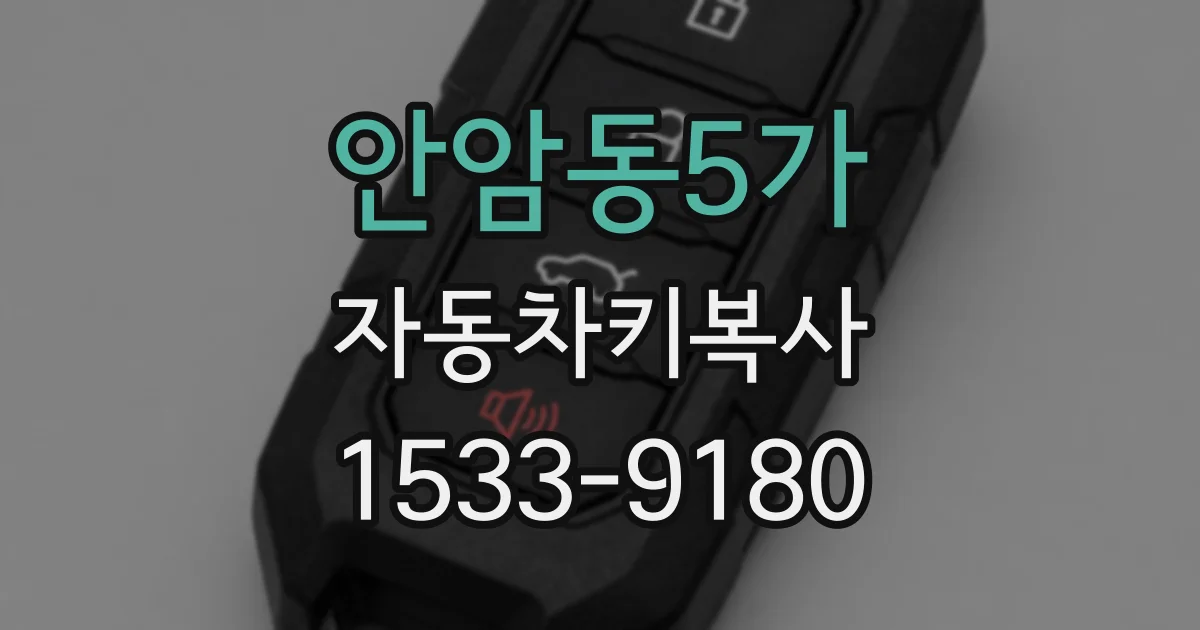 안암동5가 자동차키복사