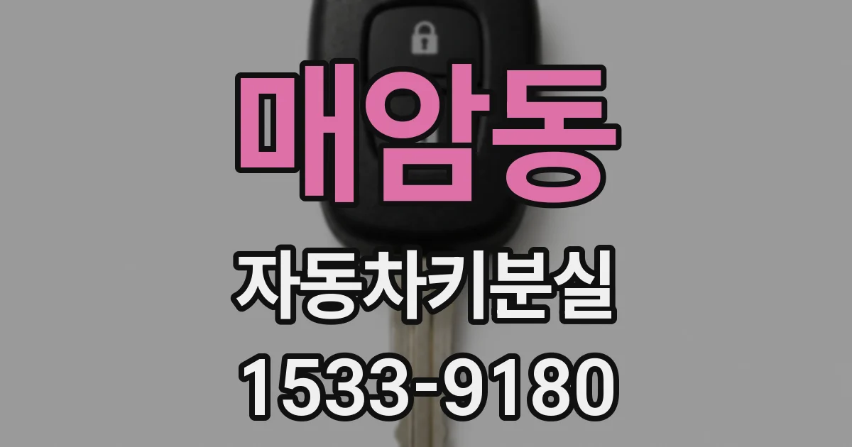 매암동 자동차키분실