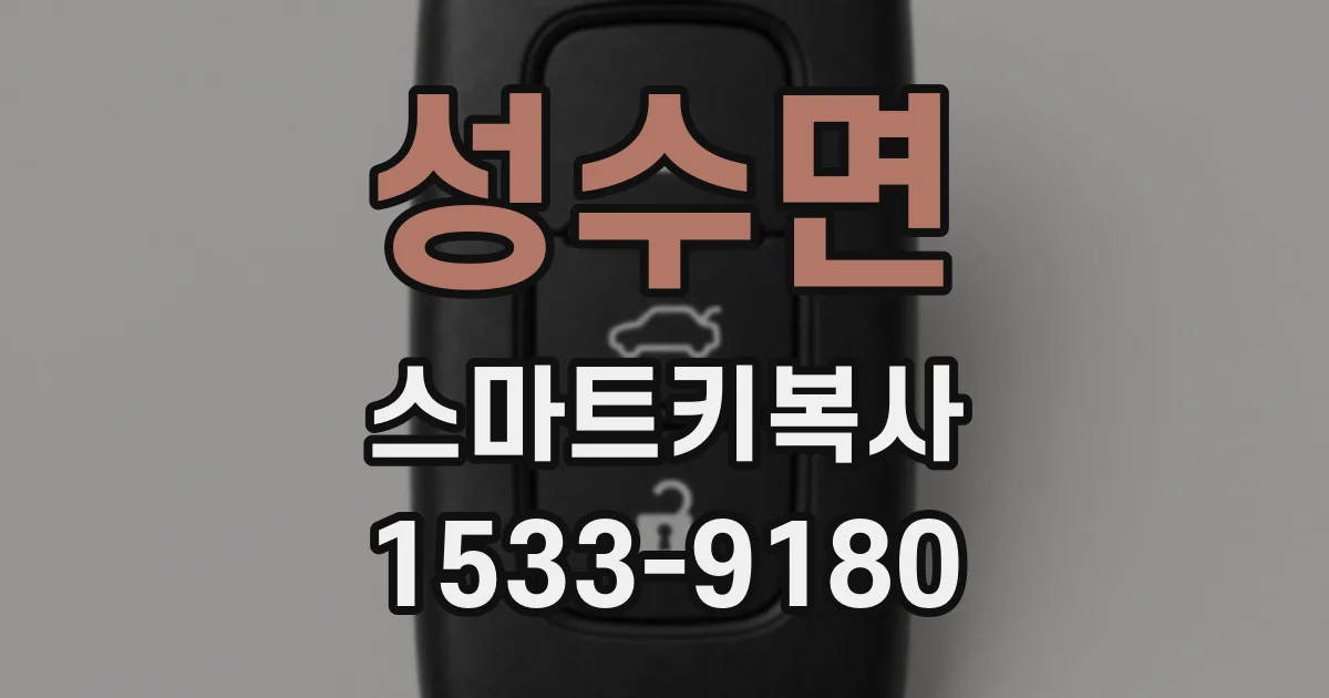 성수면 스마트키복사