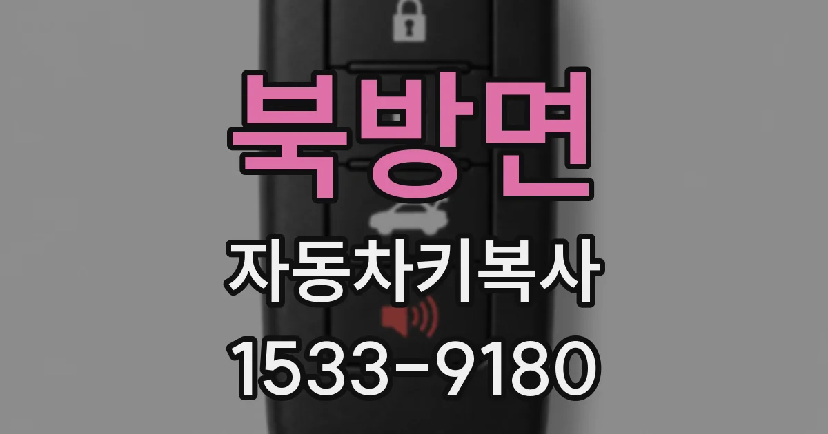 북방면 자동차키복사