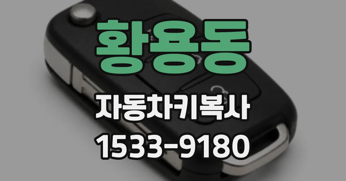 황용동 자동차키복사