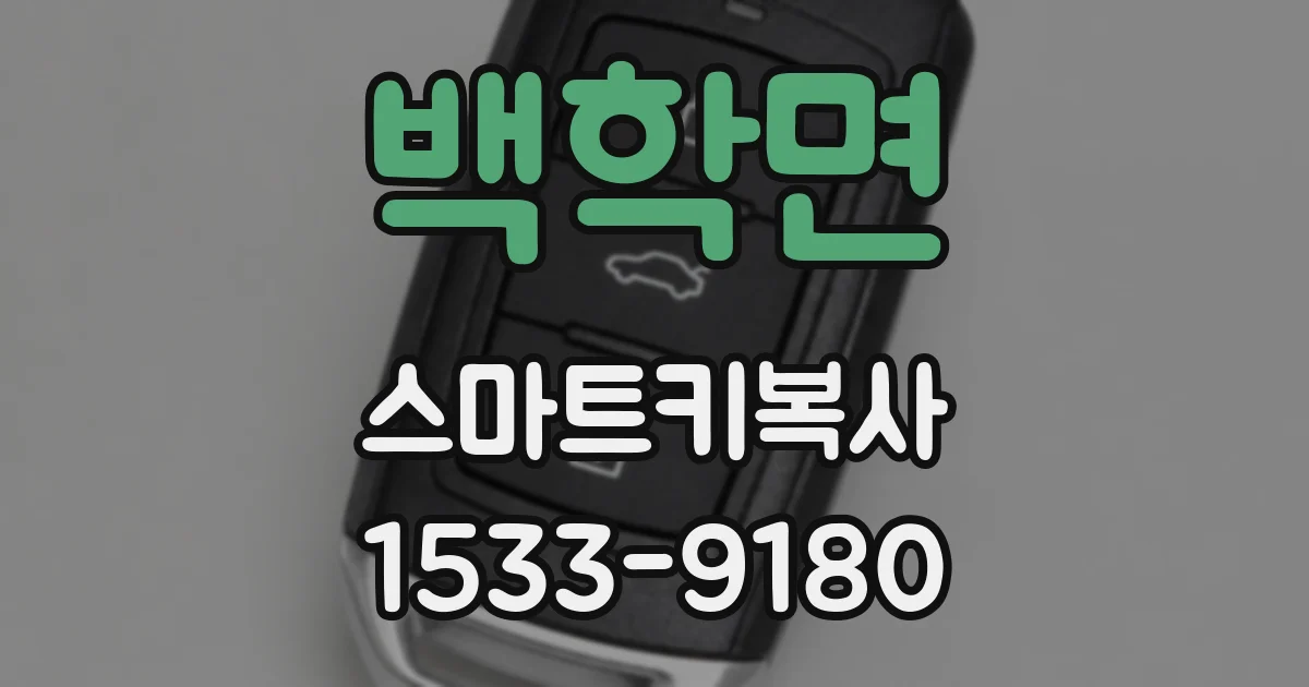 백학면 스마트키복사