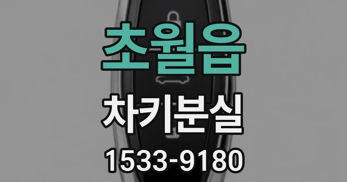 초월읍 차키분실