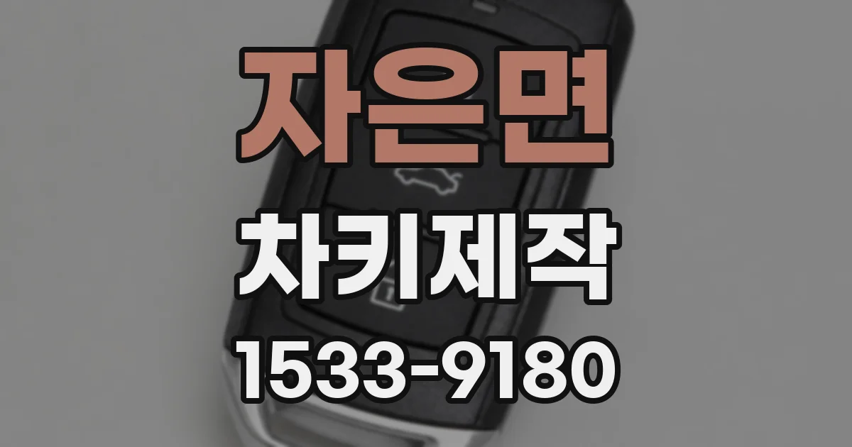 자은면 차키제작