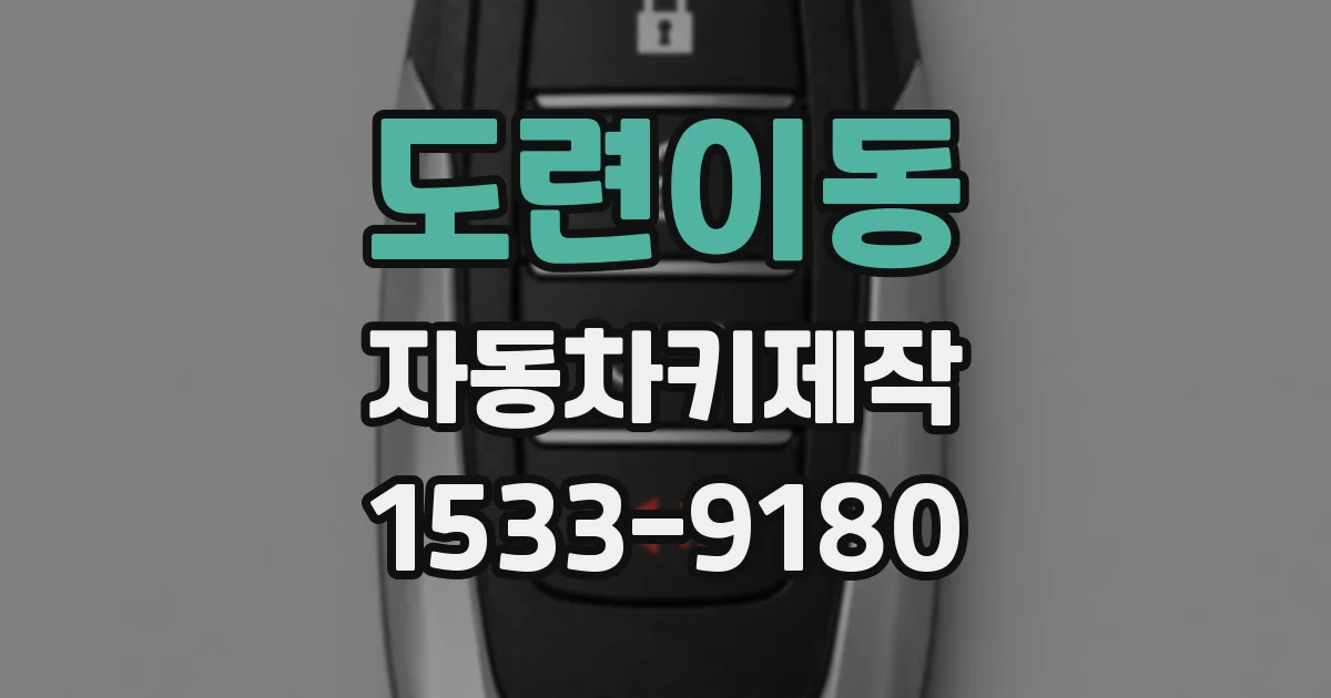 도련이동 자동차키제작