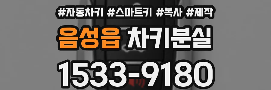 음성읍 차키분실