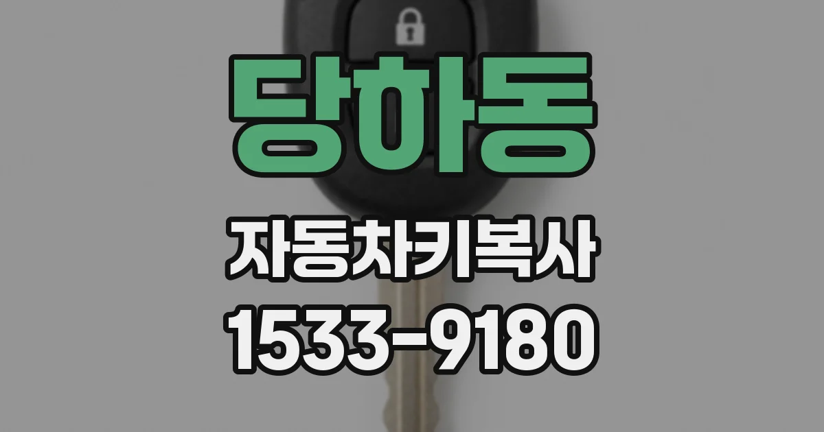 당하동 자동차키복사