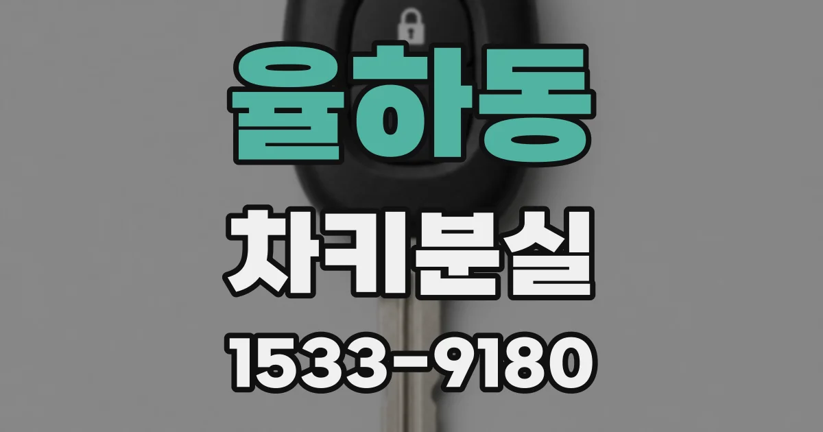 율하동 차키분실