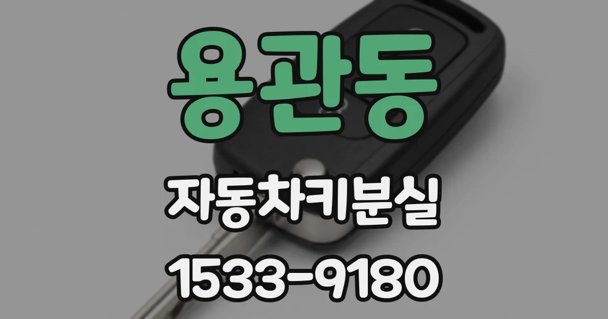 용관동 자동차키분실