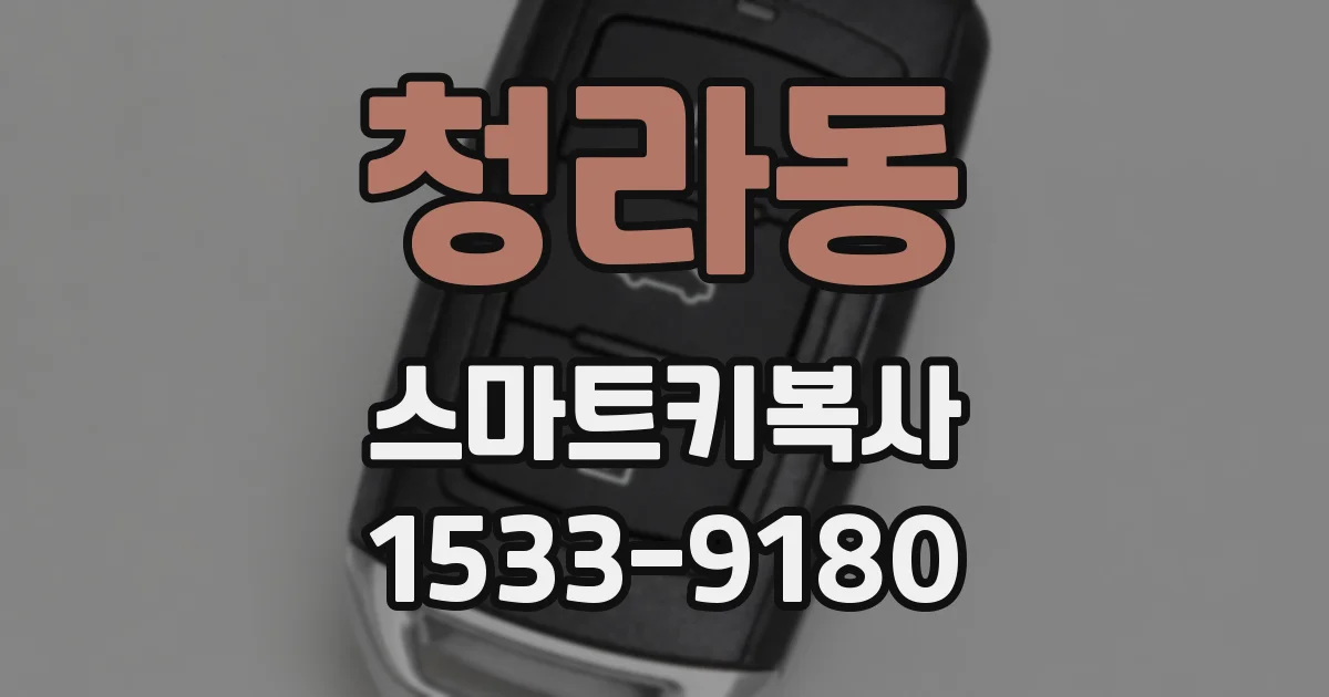 청라동 스마트키복사