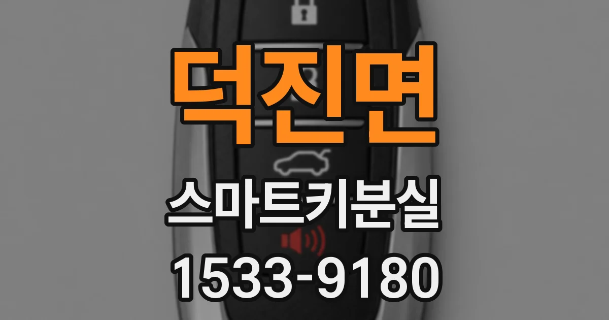 덕진면 스마트키분실