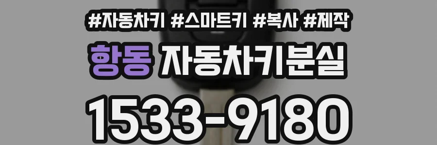 항동 자동차키분실