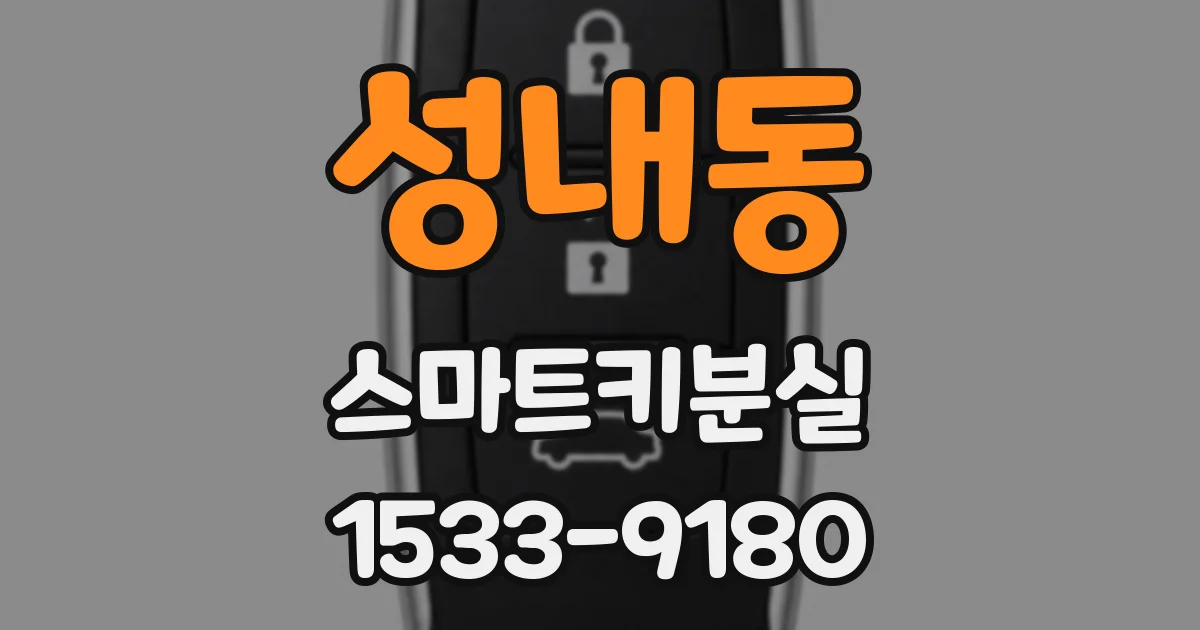 성내동 스마트키분실