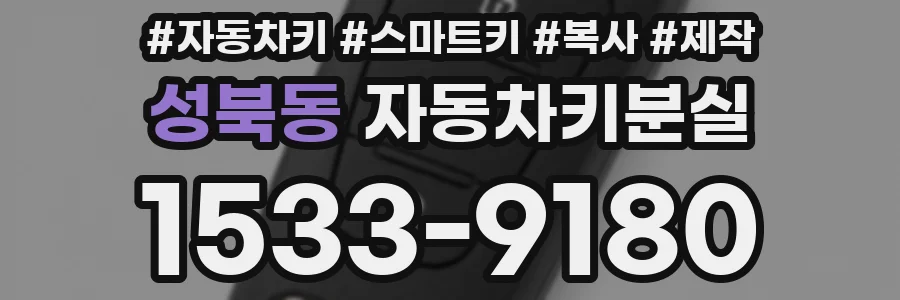 성북동 자동차키분실