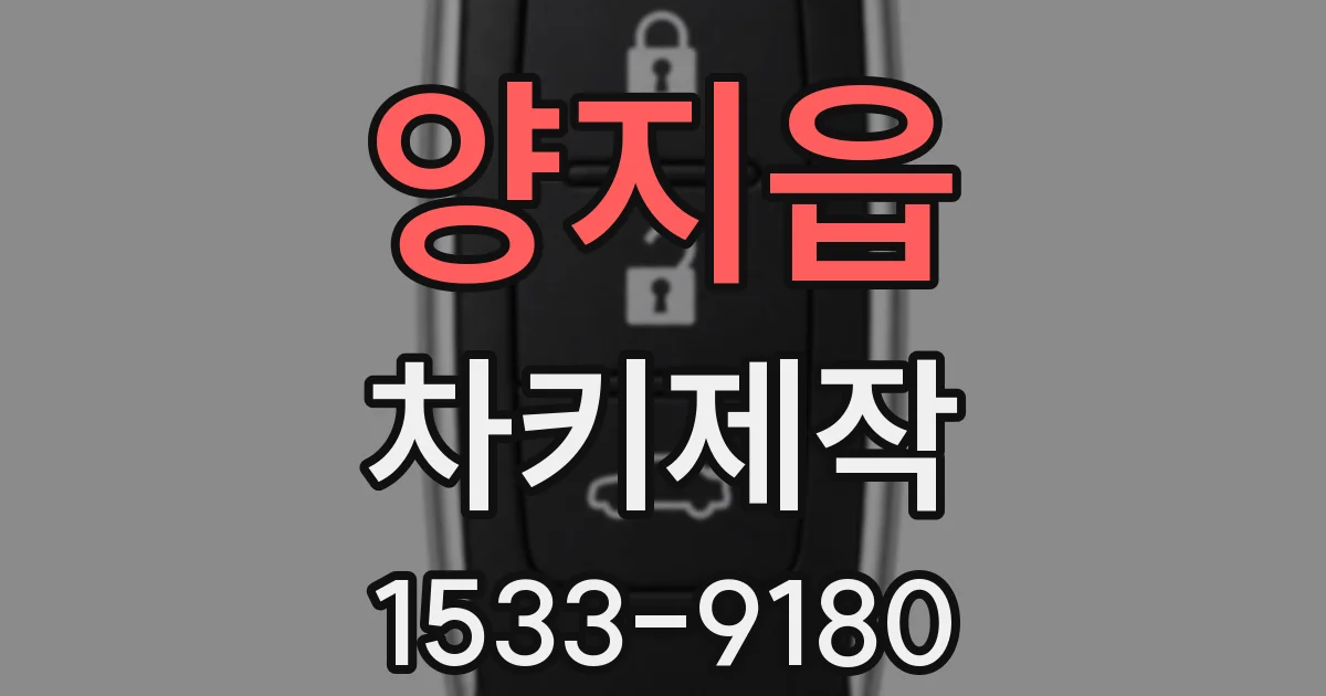 양지읍 차키제작