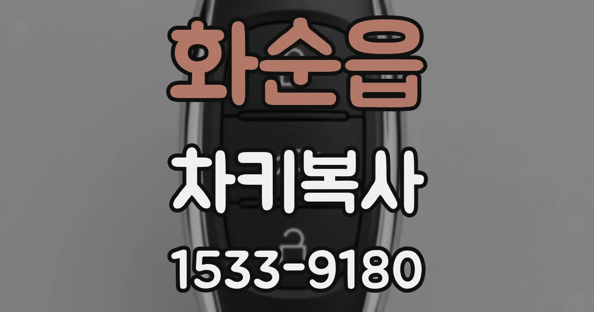 화순읍 차키복사