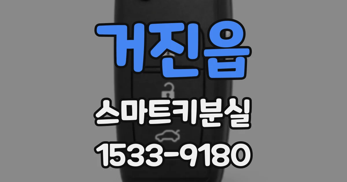 거진읍 스마트키분실