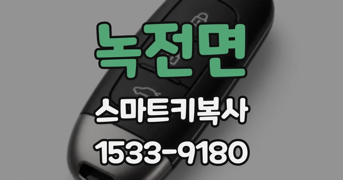 녹전면 스마트키복사