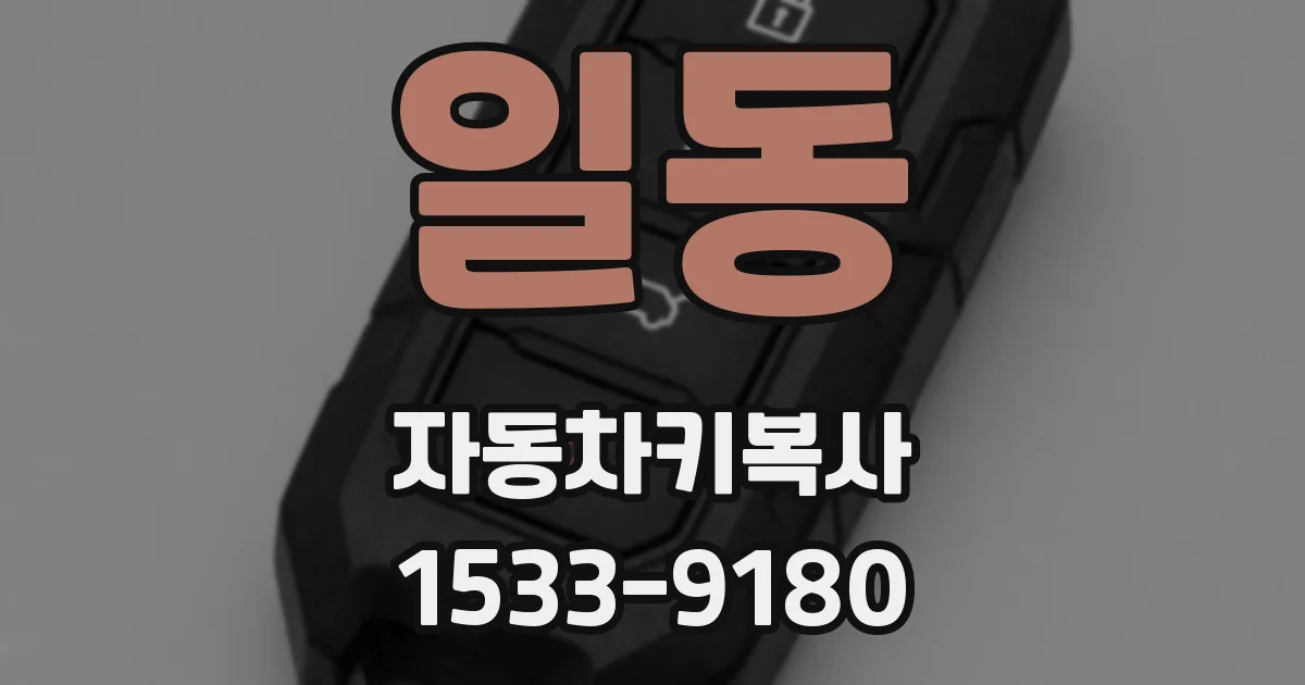 일동 자동차키복사