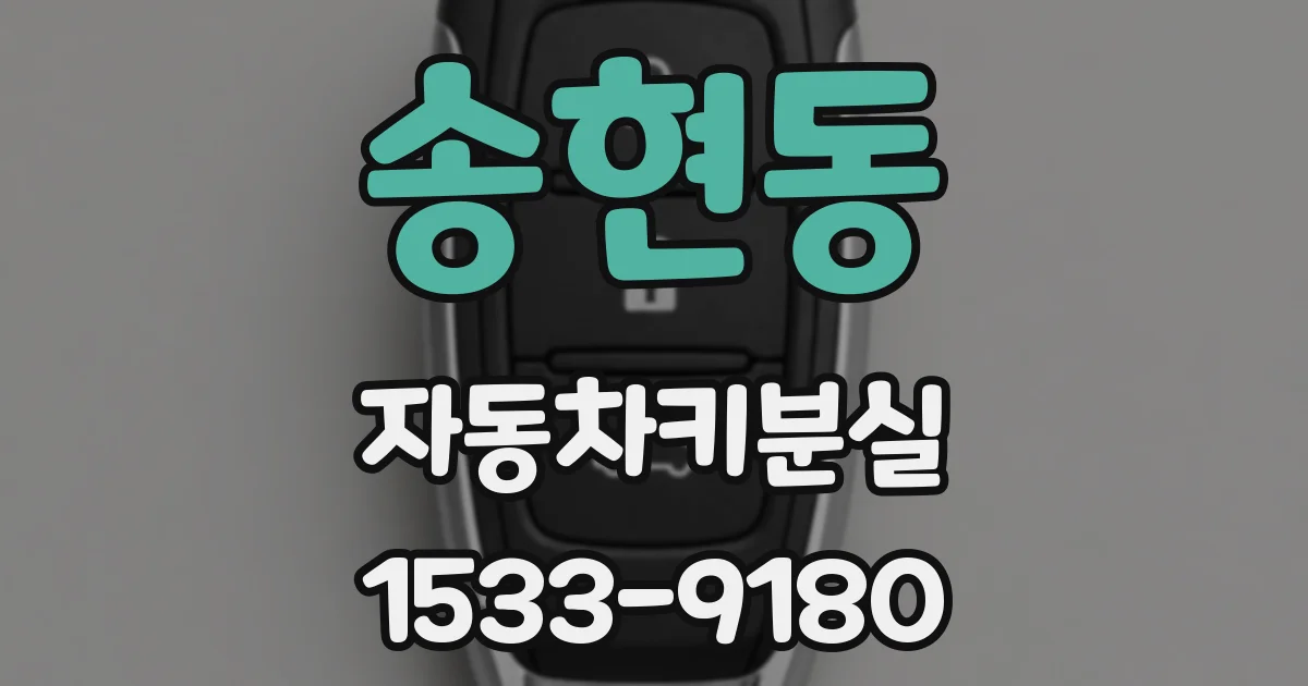 송현동 자동차키분실