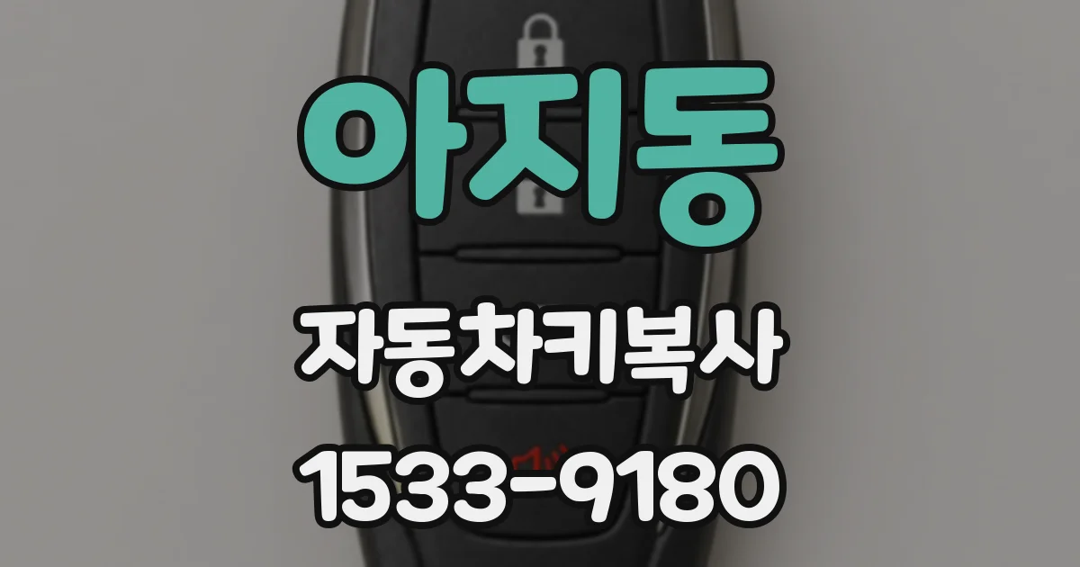 아지동 자동차키복사