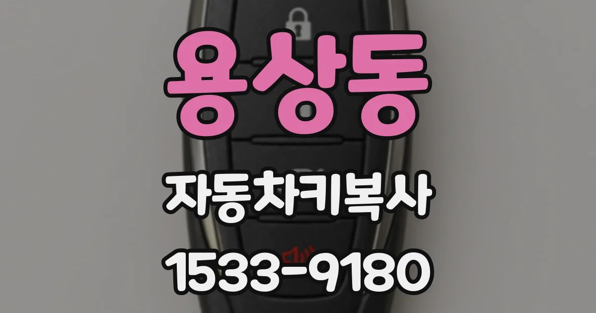 용상동 자동차키복사