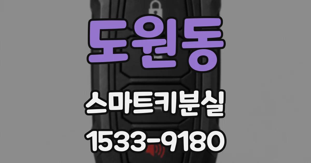 도원동 스마트키분실