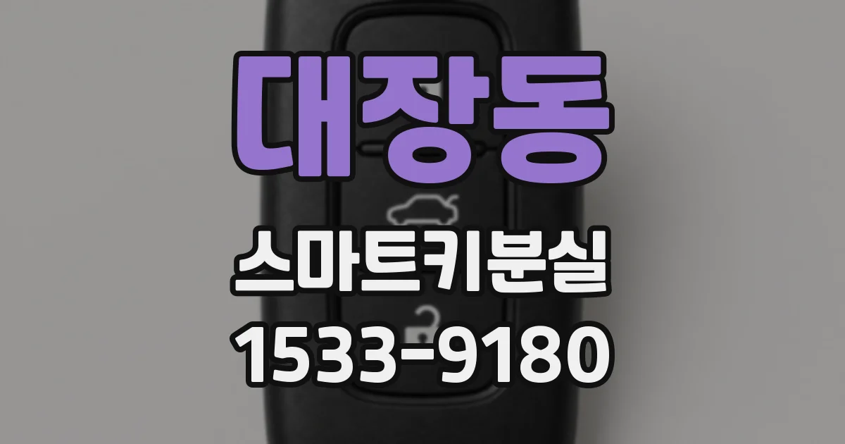 대장동 스마트키분실
