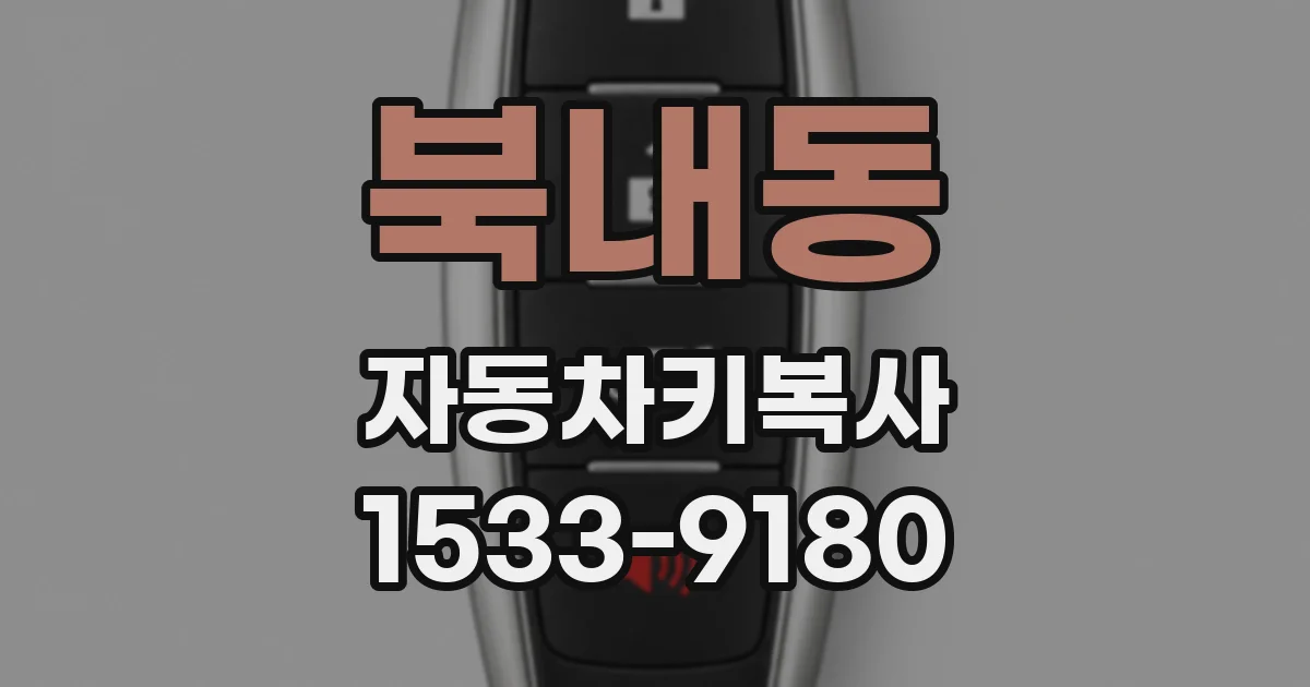 북내동 자동차키복사