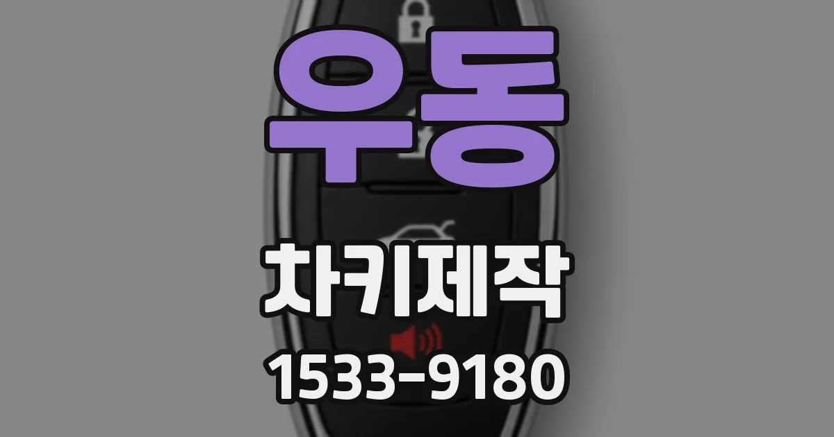우동 차키제작