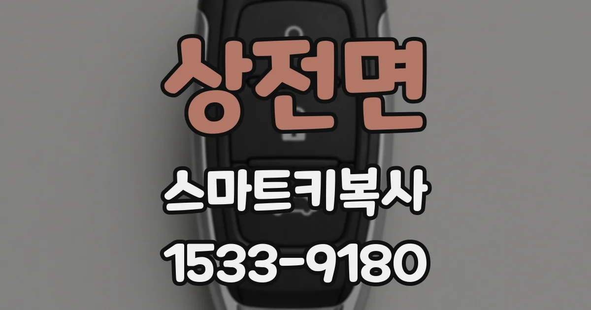 상전면 스마트키복사