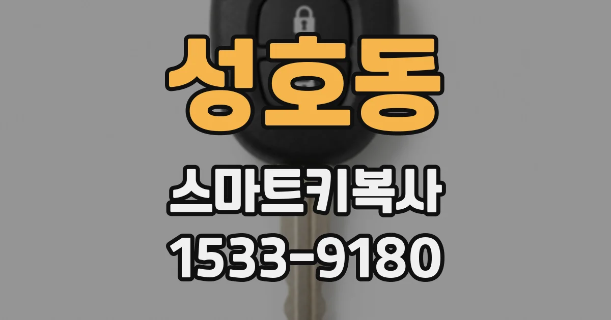 성호동 스마트키복사