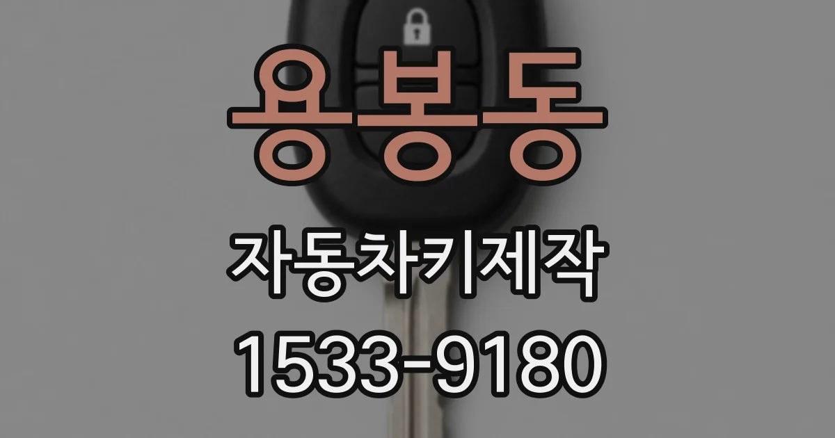 용봉동 자동차키제작