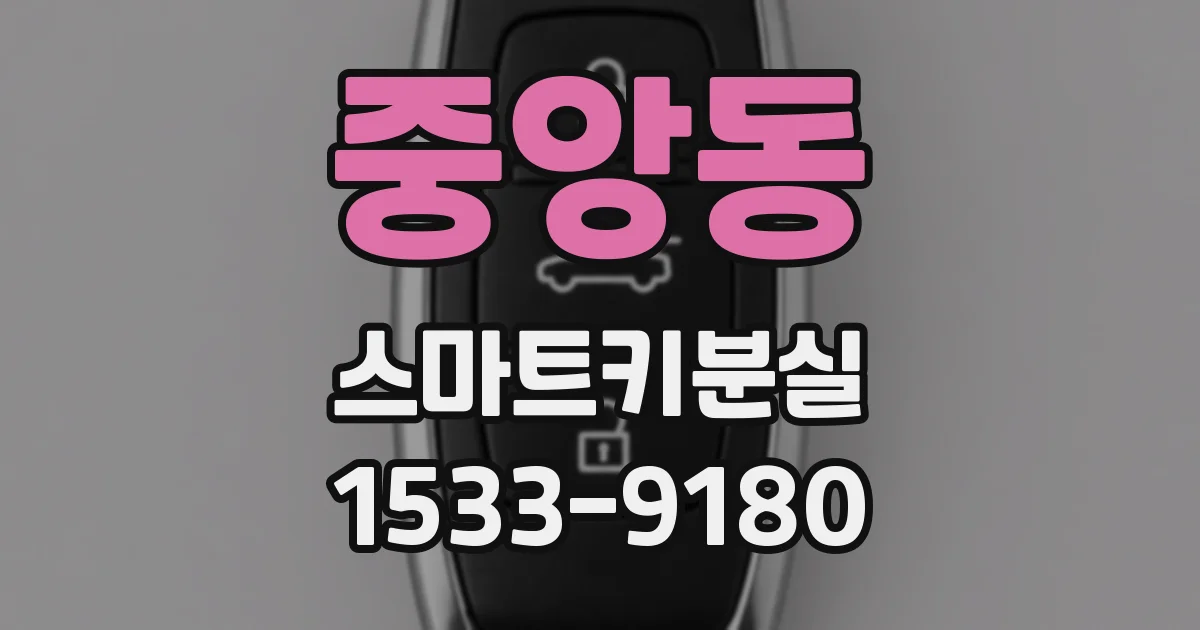 중앙동 스마트키분실