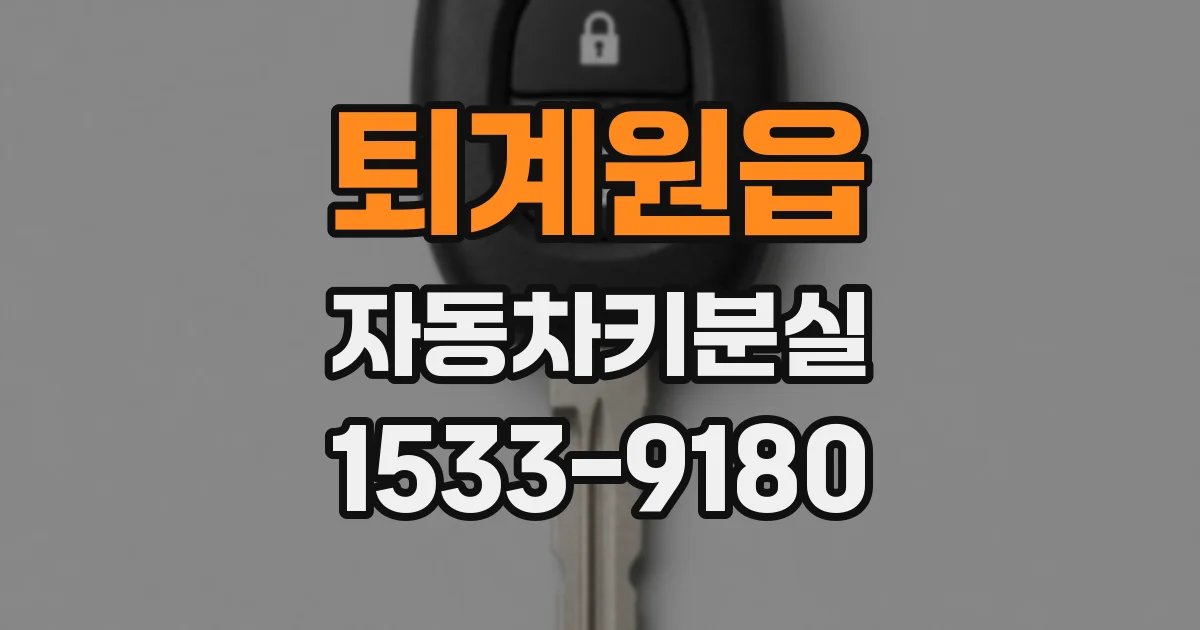 퇴계원읍 자동차키분실
