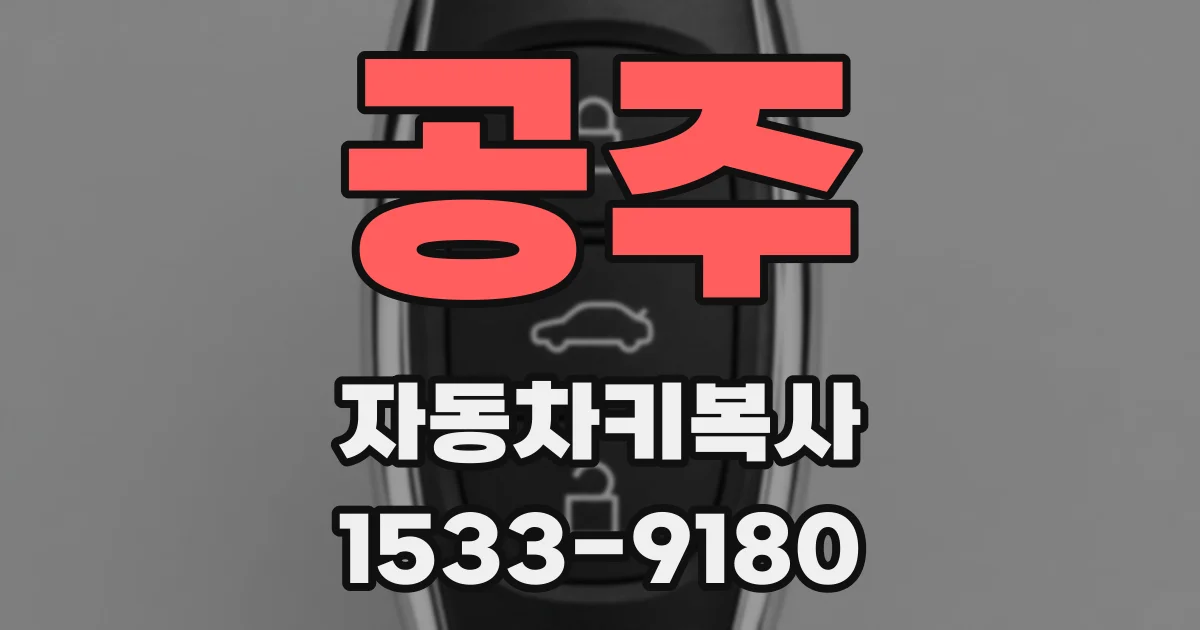 공주 자동차키복사