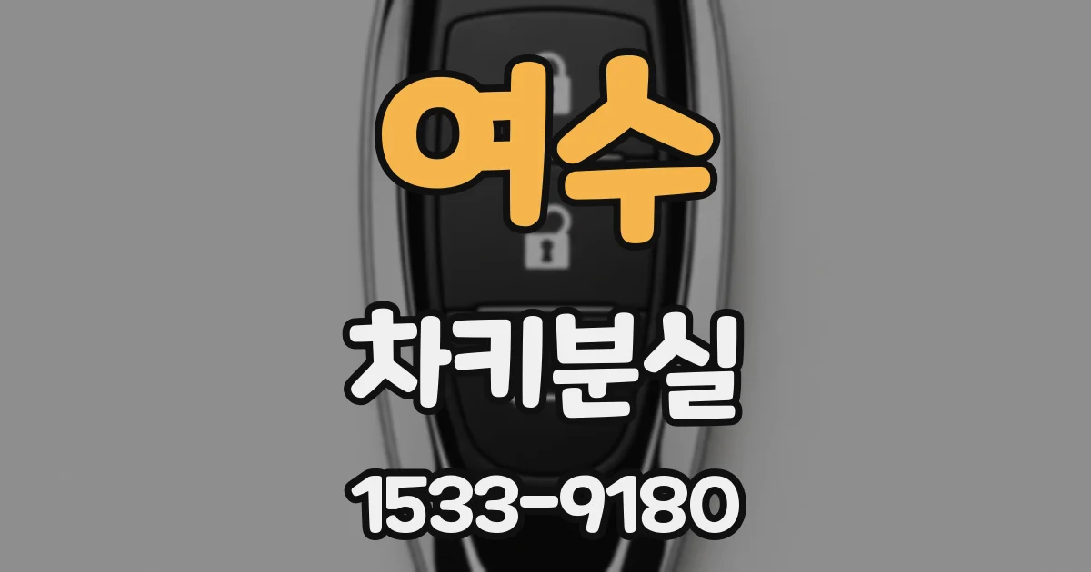 여수 차키분실